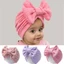 Treeling Bun Nút Nắp Mầm Non Bệnh Viện Mũ Turban Trẻ Sơ Sinh Nắp Bonnet Màu Trơn Headwrap