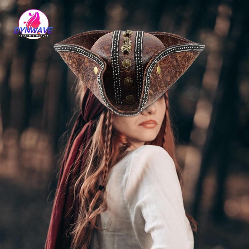 Mũ cướp biển băng đô vintage da PU thoải mái, mới lạ