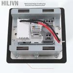 Hilivn Ổ cắm âm sàn Ổ cắm cửa trượt sành điệu 3 cổng USB A C LAN cho sàn Mặt bàn sàn Bàn — ảnh 8