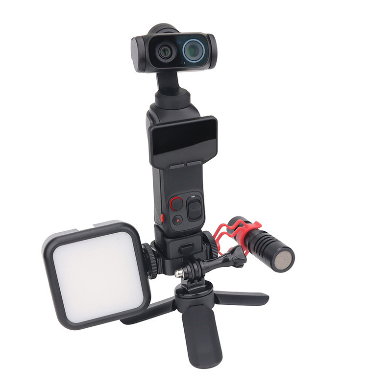 Tương thích với giá đỡ mở rộng Insta360 Luna Ultra đơn giản với khung gắn giày lạnh kép