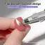 Bút Vẽ Nail Đa Năng 5 Trong 1 Thiết Kế Bấm Rút Cọ Nét Vẽ Viền Chấm Bi Đính Đá Mút Loang Màu Chà Bột Gương Chuyên Nghiệp Cao Cấp