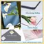 B & N Gương Acrylic tự dính Phòng tắm Tắm Trang điểm Gương chống sương mù Gương cạo gạch cứng cho tủ quần áo cửa Trang trí nội thất.