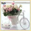 B & N Nhỏ Xe Ba Bánh Hình Giỏ Hoa Tiệc Cưới Trang Trí Lễ Xe Đạp Hoa Hộp Đựng Đồ Văn Phòng Nhà Bàn Trang Trí.