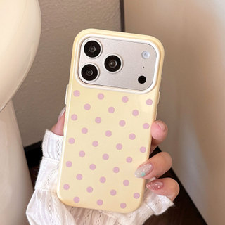 [Sheren] Ốp điện thoại chấm bi đơn giản Hàn Quốc Thích hợp cho i17 16 15 14 13 12 11 pro max Vỏ bảo vệ chống sốc