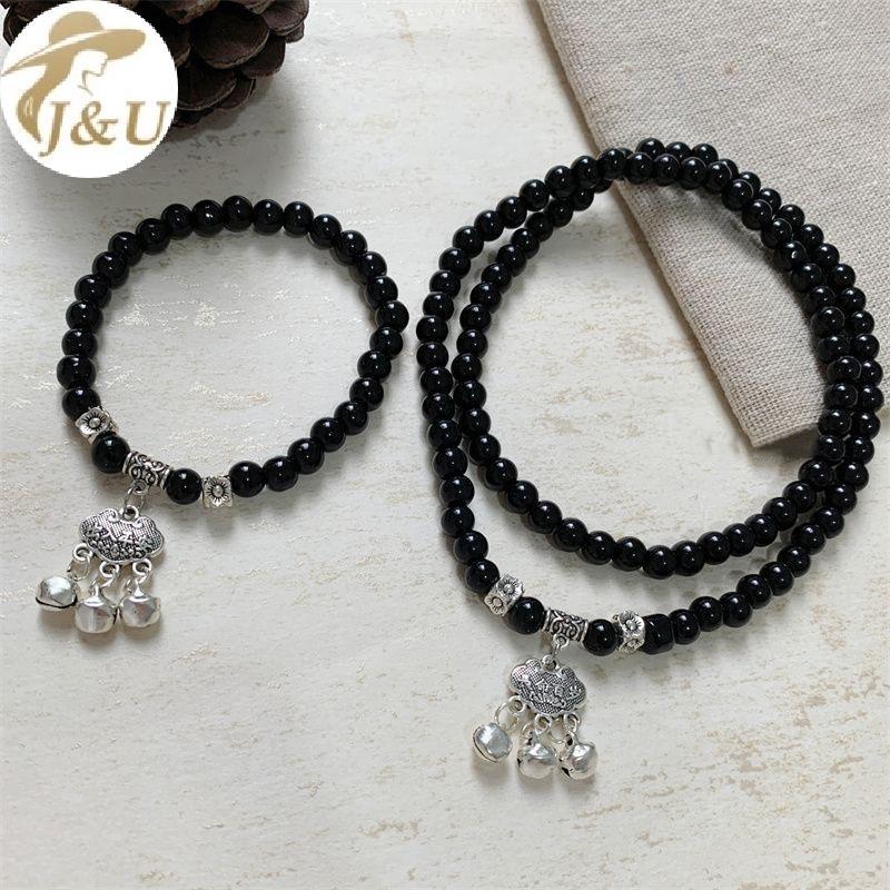 JU Phong Cách Trung Hoa Núi Ma Chi Tiêu Đính Hạt Vòng Tay Nữ Ánh Sáng Sang Trọng Cao Cấp Cảm Giác Vintage Cá Tính Tay Trang Sức Quà Tặng VN