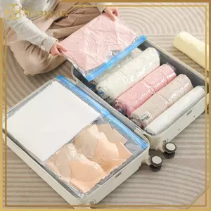 Siyuyan Không Cần Máy Bơm Không Khí Du Lịch Cuộn Lên Túi Nén Có Thể Tái Sử Dụng Hút Chân Không Bảo Quản Tiết Kiệm 80% Không Gian Lưu Trữ Nén Cuộn Lên VN