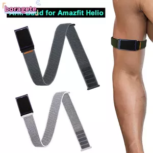 BORAGETE Elastic Bicep Band, Dây đeo thể thao Nylon có thể điều chỉnh thay thế, Dây đeo tay thể thao ấm cúng dệt kim thoáng khí cao cấp cho Amazfit Helio Fitness
