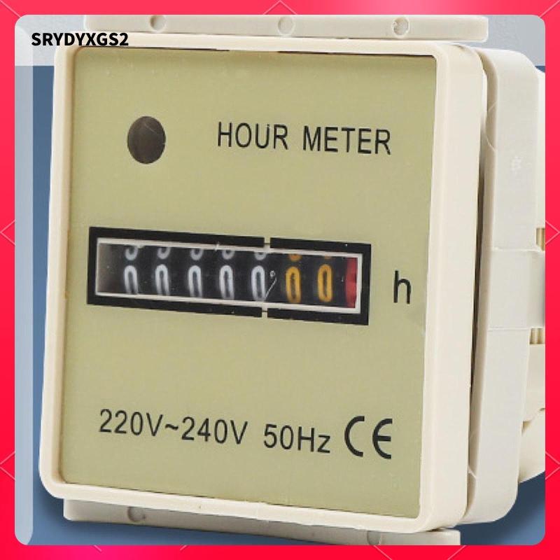 Đồng hồ đo giờ cơ Máy đếm giờ AC220-240V Thiết bị định giờ Chuyên nghiệp cho máy phát điện điều hòa Xe trượt tuyết