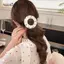 AqToCna Thời Trang Chấm Bi Móng Vuốt Tóc Kẹp Chống Trượt Flat Pancake Thiết Kế Dành Cho Nữ Bé Gái Thể Thao Ngủ Hàng Ngày Tạo Kiểu Tóc AqToCna