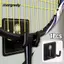 MARGREDY 1 Cái Giá Đỡ Vợt Tennis, Giá Để Đồ Treo Tường Móc Treo Tường, Thép Không Gỉ Có Vỏ Bảo Vệ Silicon Không Lỗ Vợt Móc Treo