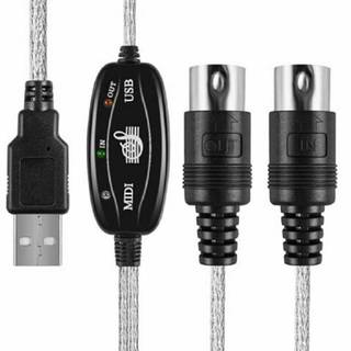 [Ktp] Bộ chuyển đổi Cáp MIDI USB in-out Dây chuyển đổi bàn phím âm nhạc