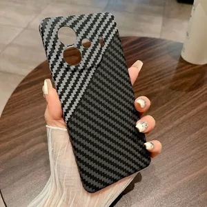 Dành Cho iQOOZ9Turbo Ốp Điện Thoại Kevlar Họa Tiết Sợi Carbon Siêu Mỏng Ống Kính Mờ Bao Gồm Tất Cả Sốc @ -