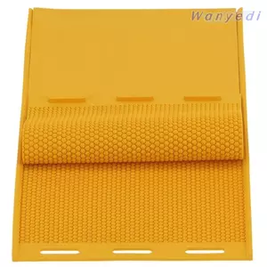 WANYEDI Bộ 2 món Tấm tổ ong Khuôn, Khuôn ép sáp ong bề mặt chống dính dễ dàng phát hành, Khuôn làm móng ong có thể tái sử dụng bằng silicon linh hoạt