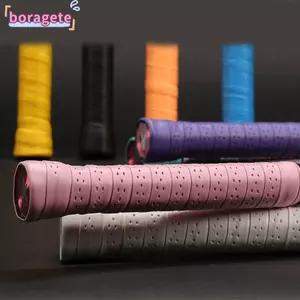 Băng hấp thụ mồ hôi BORAGETE, Băng khăn vợt cầu lông bền chống trượt, Đai tay cầm vợt cầu lông sợi nhỏ dày