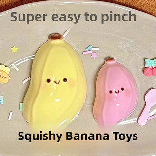 Taba Squishy Chuối Bóp Đồ Chơi - Dễ Thương Giảm Căng Thẳng Fidget Đồ Chơi Cảm Giác Cho Trẻ Em Người Lớn Mềm Thực Phẩm Giả Quà Tặng Sinh Nhật