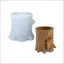 Cinnam Charm Tree Stump Cottage Khuôn tuyệt vời để lưu trữ và trang trí trang sức