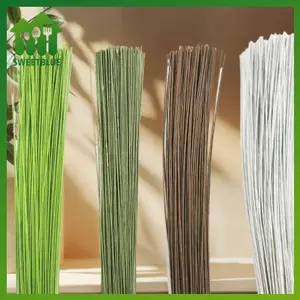 SWEET 100 Dây Hoa 40cm Thân Xanh Nhân Tạo DIY Trang Trí Nhà Cửa, Cưới, Chất Liệu Hoa, Stem Accessoies