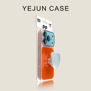 Miếng dán kính tương phản nâng cao Giá đỡ tình yêu Vỏ điện thoại cho iPhone17 16 15 Pro Max Bảo vệ Camera chống sốc Vỏ cứng chống rơi