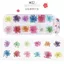 Ooolala Móng Tay 12 Màu Ren Hoa Cây Hoa Gypsophila Nhiều Màu Sắc Sơn Móng Tay Dài Trang Sức Đóng Hộp Quang Trị Liệu Keo Hoa Thật