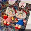 Bộ sưu tập xoăn x Hello Kitty Plushie Túi búp bê Cotton sang trọng dâu dễ thương quyến rũ