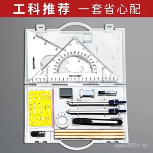 Kỹ Thuật Khoa Học Vẽ Bộ Đặc Biệt Cho Giáo Viên Học Sinh Giảng Dạy Kỹ Thuật Cơ Khí Thiết Kế Tranh Dụng Cụ Nhựa Vẽ Thước 17DW