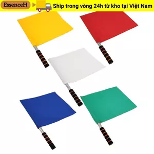 ESSENCEH Linesman Cờ, có tay cầm miếng bọt biển Cờ trọng tài chuyên nghiệp, Cờ phát hành nhiều màu chống nước Bóng chuyền Đồ dùng bóng đá