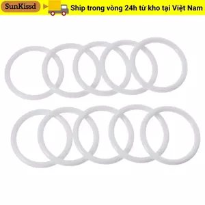 SUNKISSD 30 chiếc Vòng tròn màu trắng, Vòng tròn Dreamcatcher bằng nhựa 60mm, Vòng nhựa Vòng tròn Dreamcatcher Vòng tròn Dreamcatcher Vòng tròn bắt giấc mơ trắng cho đồ thủ công nghệ thuật DIY