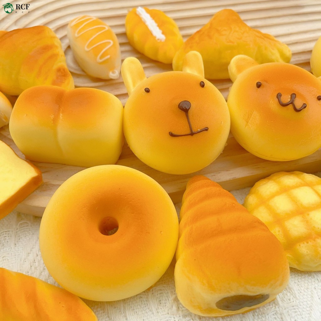 Đồ chơi bóp bánh mì nướng dễ thương xếp nếp chậm – Đồ chơi giảm căng thẳng thực tế