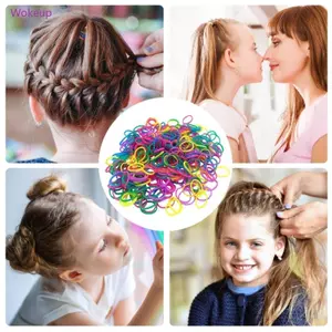 Dây Buộc Tóc Co Giãn Dây Cao Su Dùng Một Lần Co Giãn Nhiều Màu Sắc Dây Tóc Mini Nhỏ Tóc Scrunchie Đuôi Ngựa Giá Đỡ