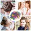 Dây Buộc Tóc Co Giãn Dây Cao Su Dùng Một Lần Co Giãn Nhiều Màu Sắc Dây Tóc Mini Nhỏ Tóc Scrunchie Đuôi Ngựa Giá Đỡ