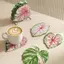 JCSYFAC Lá Coaster Acrylic Cách Nhiệt Miếng Lót Trang Trí Placemat Bàn Cốc Thảm Trang Trí Bàn Phụ Kiện Trang Trí Phòng Mới