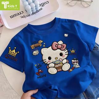COD✅ (Hồ Chí Minh)Kids T Mall Áo phông tay ngắn In hình hoạt hình Áo Kiểu rộng và ấn tượng Trẻ em thời trang #VN148