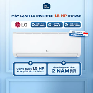 Máy Lạnh LG Inverter 1.5 HP IFC12M1 | Làm Lạnh Nhanh Jet Cool | Hàng Chính Hãng