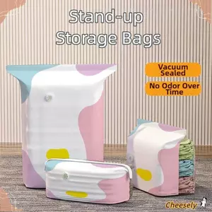 CHEESELY 2 Túi Nén, Túi Bảo Quản Chân Không Bơm Có Thể Tái Sử Dụng, Tiết Kiệm Không Gian Kích Thước Lớn Khăn Trải Giường Bằng Nhựa Tổ Chức Sử Dụng Tại Nhà