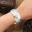 Phong Cách Dân Tộc Bohemian Vòng Tay Rộng Bạc Retro Cho Nữ Khắc Hoa Mở Vòng Tay Thời Trang Boho Vintage Trang Sức Mới