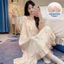 Đồ Ngủ Cotton Ngắn Tay Đám Mây Mùa Hè Kiểu Hot Live Cho Nữ Váy Ngủ Ngọt Ngào Tươi Tắn Mặc Ở Nhà Cho Nữ Mặc Ngoài