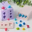 HFTOY Mềm Gốm Đất Sét Polymer Khuôn 3D Nấm Chanh Hình Thoi Hạt Thiết Kế Hạt Con Lăn DIY Bông Tai Nelaces Trang Sức Làm ~