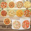 TUYỆT VỜI 500 Miếng Dán Pizza, Tròn Nhiều Màu Sắc Bánh Pizza Dán Cuộn, Chủ Đề Thực Phẩm Dễ Thương Giấy Tự Dính Dán Dán Đảng Ủng Hộ