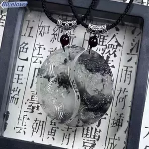 Bluelover 2 Chiếc Rồng Phượng Ngọc Mặt Dây Chuyền Nelace Luy Trừ Tà Ác Thần An Toàn Tốt Lành Quyến Rũ Nelace Cặp Đôi Quà Tặng Mới