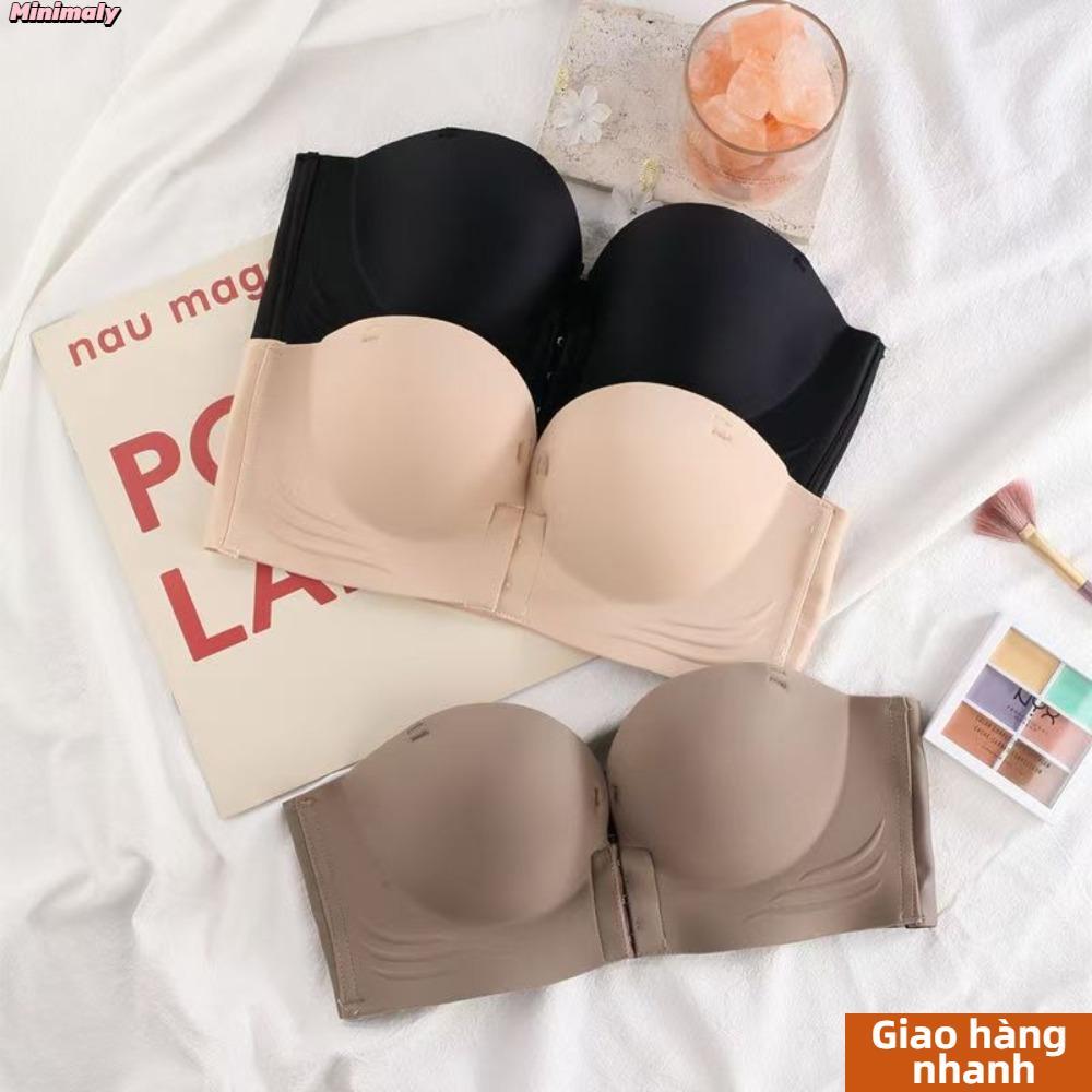 [Vận chuyển nhanh] Áo ngực có khóa phía trước MINIMALY, Áo ngực nâng ngực quây thoáng khí, Đồ lót không dây liền mạch gợi cảm cho nữ