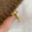 Nhẫn Hoa Zircon Mạ Điện Vàng Thật Nhẫn Thanh Lịch Hàng Ngày Tất Cả Trận Đấu Chỉ Số Nhẫn Ánh Sáng Sang Trọng Cao Cấp Tính Khí