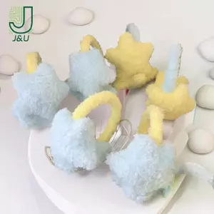 Bịt Tai Ngôi Sao Dễ Thương Lông Tơ Sang Trọng Ngoài Trời Ấm Áp Chống Gió Bịt Tai Kawaii Ngọt Ngào Đi Xe Đạp Tai Mùa Đông Ấm Áp Phụ Kiện Ngoài Trời