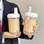 Chai trà bong bóng phong cách Hàn Quốc chống rò rỉ & chống tràn cho nam nữ