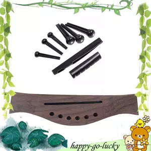 Bộ Linh Kiện Thay Thế Đàn Guitar- 6 Dây Cầu Yên Đai Ốc Chân Cho Các Mẫu Dân Gian Acoustic