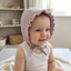 BRABRAA Muslin Baby Bonnet, 100% Cotton Gạc Thoáng Khí Mũ Bò Trẻ Sơ Sinh, Dây Đeo cằm Mềm Cổ Điển Ruffle Mũ Bé Gái Bé Trai Mùa Hè Thu