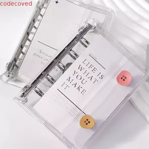 Chất kết dính MCODECOVED M5, Sổ tay lá rời nhiều màu 5 lỗ, Quà tặng chất kết dính Mini trong suốt khóa đôi PVC di động