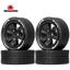 4 65mm 1 / 10 RC Trên Đường Nhựa Bánh Xe 12mm Lục Giác Lưu Diễn Lốp Cho 1: 10 Rally Racing Drift Car Tamiya TT01 TT02 XV01 HPI KYOSHO HSP PTG2 WLtoys Redcat
