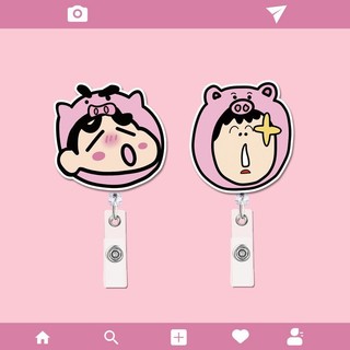 Dễ Thương Kẹp Giữ Thẻ Bằng acrylic Có Thể Rút Lại Tiện Dụng Cho Y Tá / Bác Sĩ