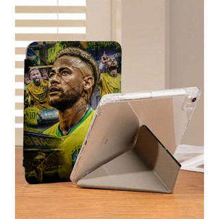 Ốp Lưng Neymar Cho iPad Air 4/5/6/7/8 Pro 11 12.9 Y-fold Neymar 10 cho iPad A16 Gen 12 11 10 9 8 7 6 5 air3 10.2in