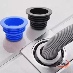 Gioăng niêm phong chống rò rỉ DWEL, Chức năng khử mùi Chất liệu cao su Phích cắm niêm phong ống thoát nước, Ổ cắm thoát nước bền Cấu trúc vòng niêm phong Ống cao su Con dấu thoát nước sàn